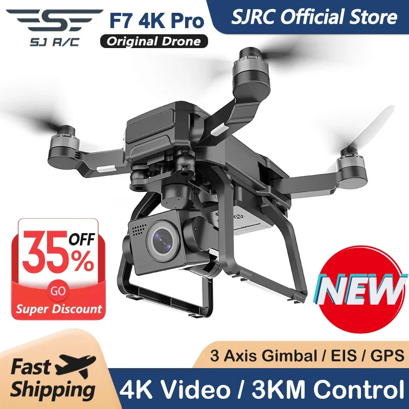 Drone Camera Professional - SJRC F7 4K PRO Câmera Drone