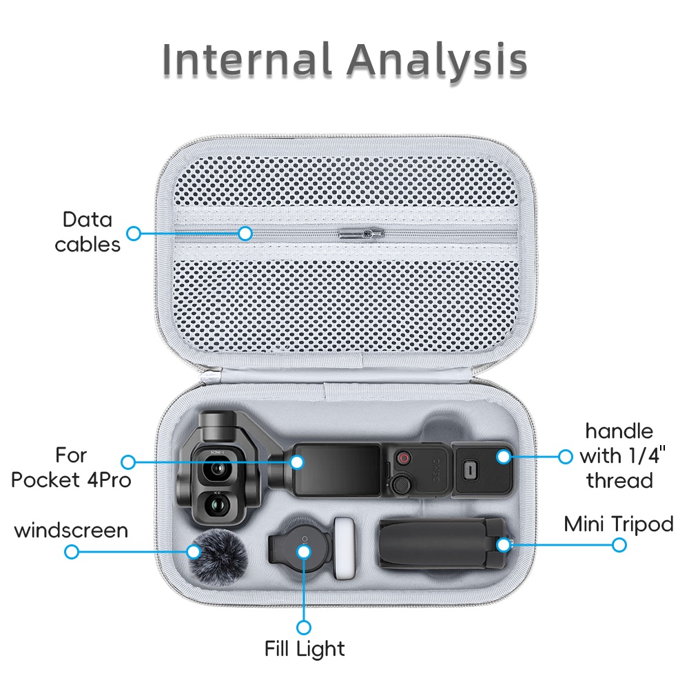 Estojo de Transporte PU para D - Drone Camera Case avaliação e preço