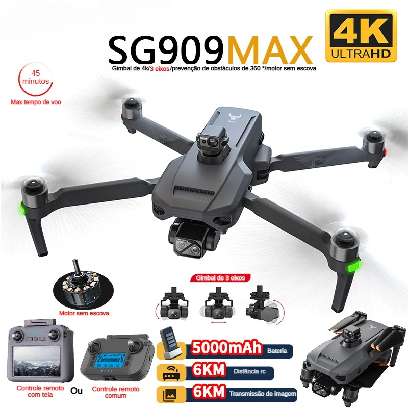 Zll sg909 sg909max drone profi - Drone Camera Professional avaliação e preço